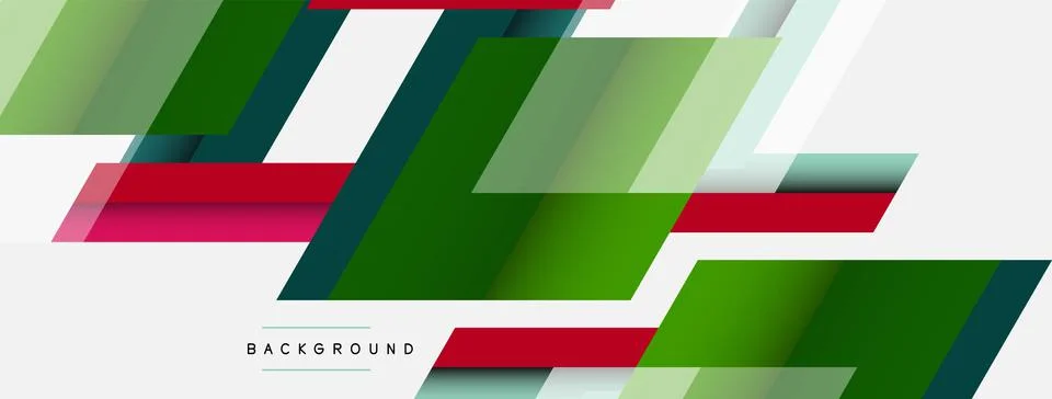 Background. Geometric diagonal square shapes and lines abstract composition 库存插图