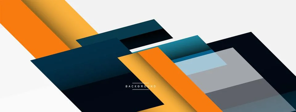 Background. Geometric diagonal square shapes and lines abstract composition Stockillustratie