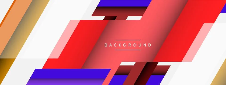 Background. Geometric diagonal square shapes and lines abstract composition Stock Illustration