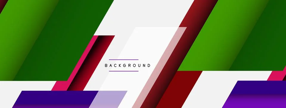 Background. Geometric diagonal square shapes and lines abstract composition Stock Illustration