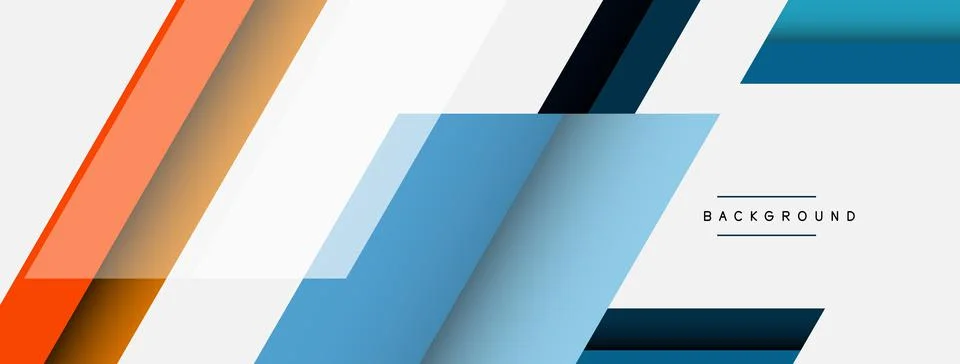 Background. Geometric diagonal square shapes and lines abstract composition Stock Illustration