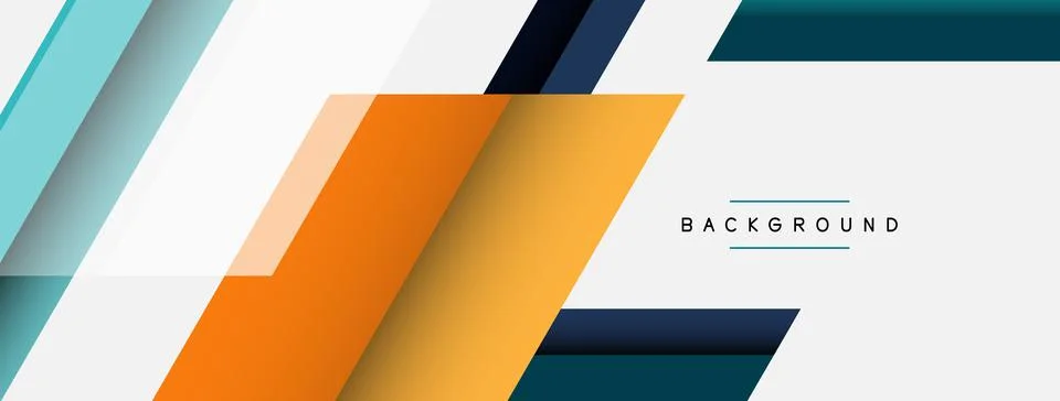 Background. Geometric diagonal square shapes and lines abstract composition Stock Illustration