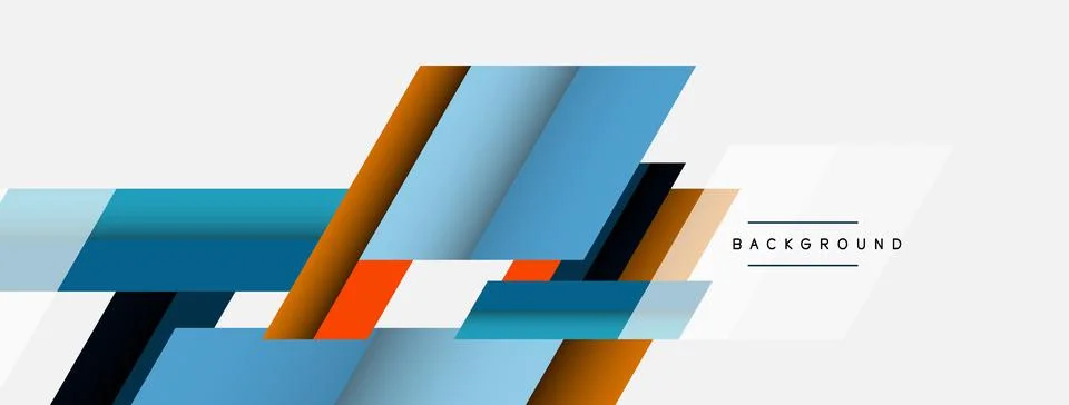 Background. Geometric diagonal square shapes and lines abstract composition Stockillustratie