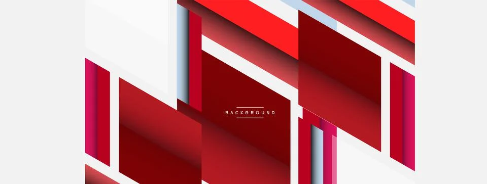 Background. Geometric diagonal square shapes and lines abstract composition Stock Illustration