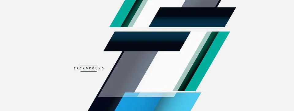 Background. Geometric diagonal square shapes and lines abstract composition イラスト素材