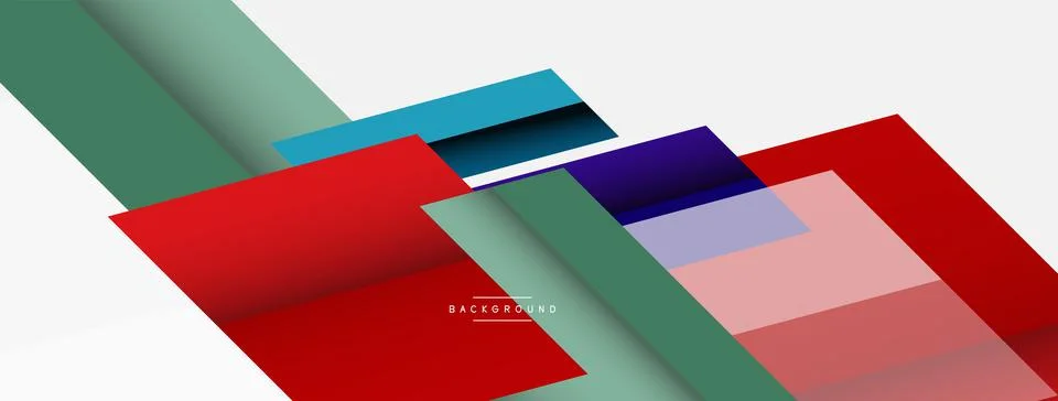 Background. Geometric diagonal square shapes and lines abstract composition Stockillustratie