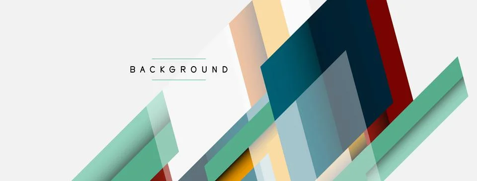 Background. Geometric diagonal square shapes and lines abstract composition Stockillustratie