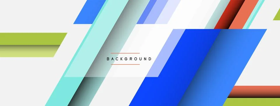 Background. Geometric diagonal square shapes and lines abstract composition イラスト素材