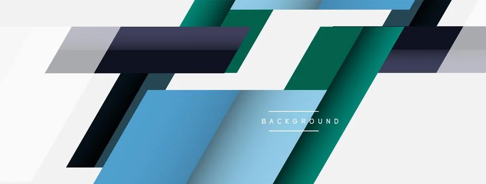 Background. Geometric diagonal square shapes and lines abstract composition 스톡 일러스트