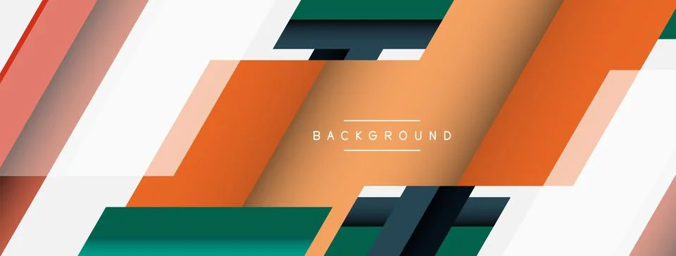 Background. Geometric diagonal square shapes and lines abstract composition イラスト素材