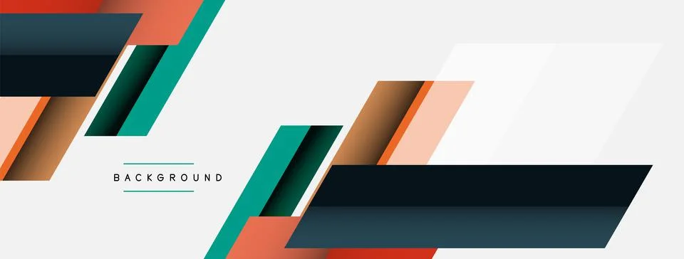 Background. Geometric diagonal square shapes and lines abstract composition Stockillustratie