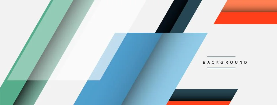 Background. Geometric diagonal square shapes and lines abstract composition 库存插图