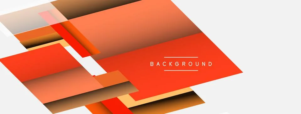 Background. Geometric diagonal square shapes and lines abstract composition Stockillustratie
