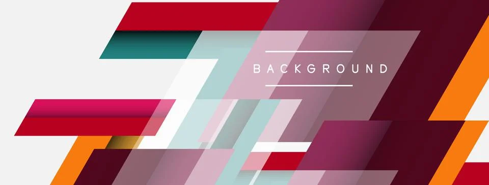 Background. Geometric diagonal square shapes and lines abstract composition Stockillustratie