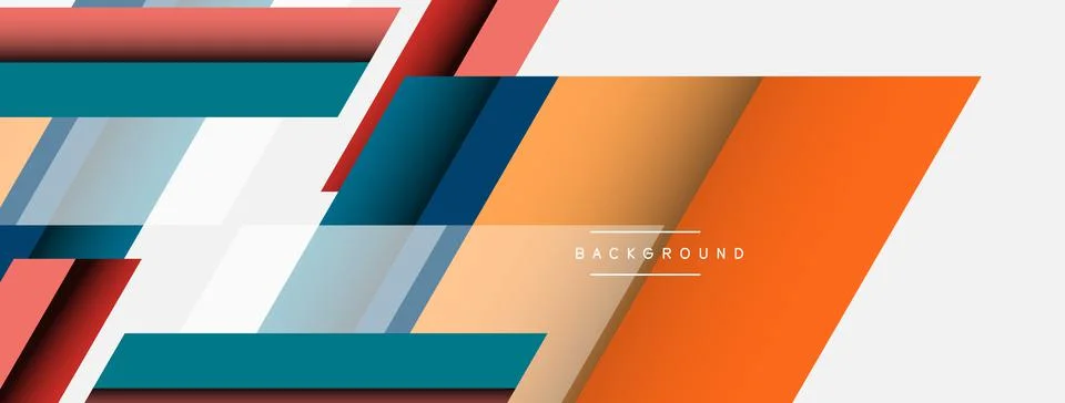 Background. Geometric diagonal square shapes and lines abstract composition イラスト素材