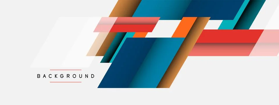 Background. Geometric diagonal square shapes and lines abstract composition Stockillustratie