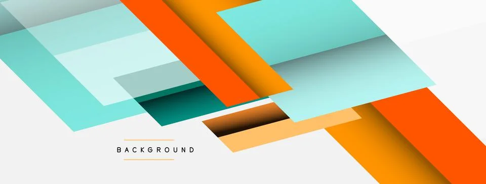 Background. Geometric diagonal square shapes and lines abstract composition イラスト素材