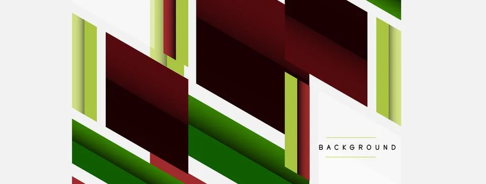 Background. Geometric diagonal square shapes and lines abstract composition 库存插图