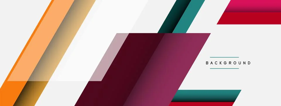 Background. Geometric diagonal square shapes and lines abstract composition イラスト素材