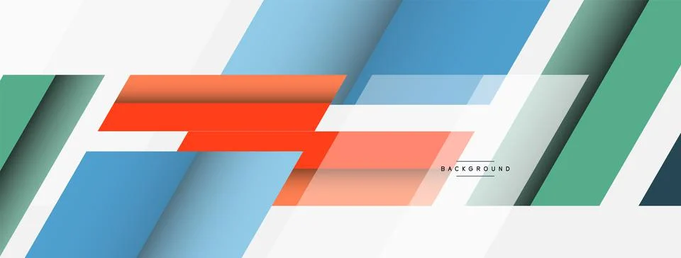 Background. Geometric diagonal square shapes and lines abstract composition Stock Illustration