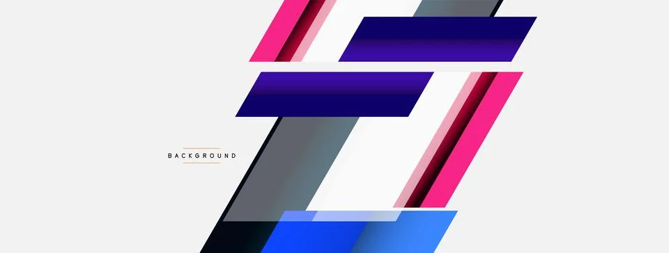 Background. Geometric diagonal square shapes and lines abstract composition Stockillustratie