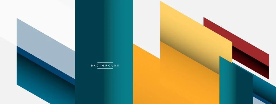 Background. Geometric diagonal square shapes and lines abstract composition Stock Illustration