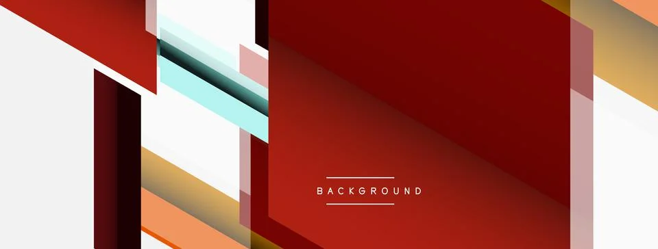 Background. Geometric diagonal square shapes and lines abstract composition Stock Illustration