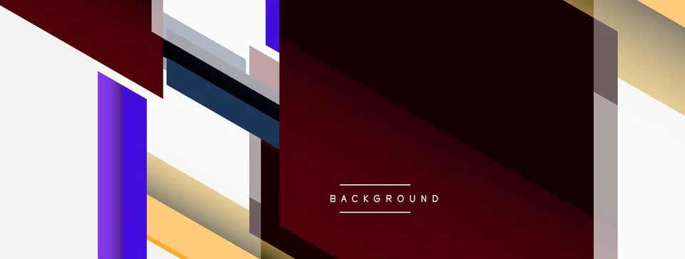 Background. Geometric diagonal square shapes and lines abstract composition Stockillustratie
