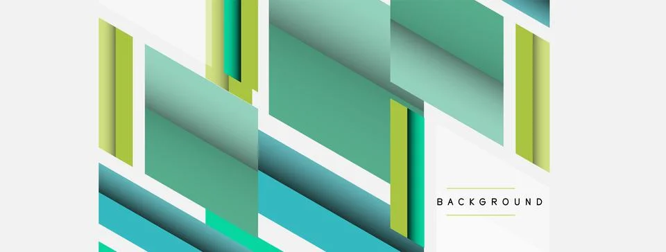 Background. Geometric diagonal square shapes and lines abstract composition 스톡 일러스트
