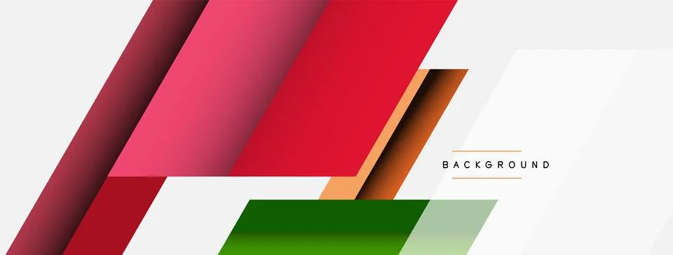 Background. Geometric diagonal square shapes and lines abstract composition Stock Illustration