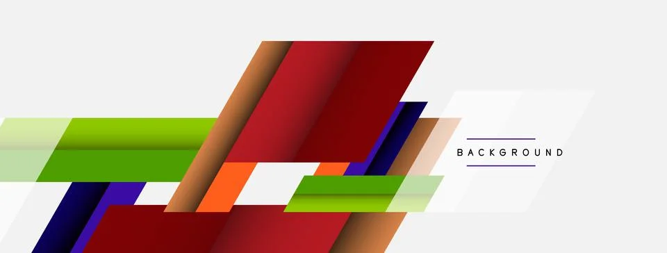 Background. Geometric diagonal square shapes and lines abstract composition イラスト素材