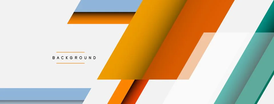 Background. Geometric diagonal square shapes and lines abstract composition 库存插图