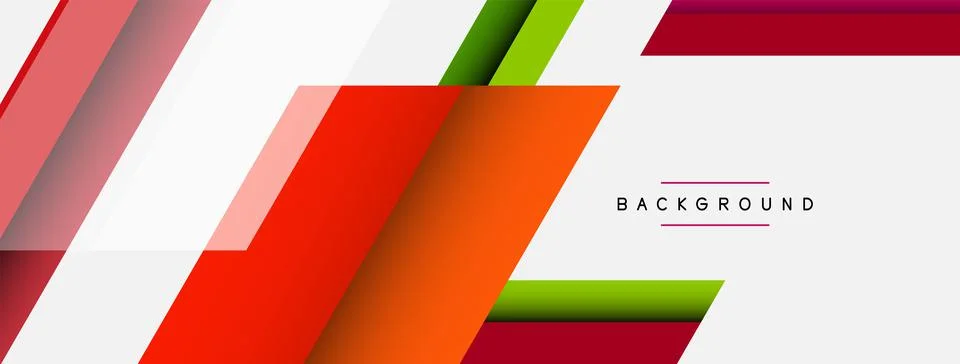 Background. Geometric diagonal square shapes and lines abstract composition Stock Illustration