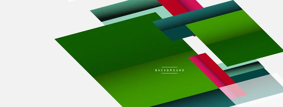 Background. Geometric diagonal square shapes and lines abstract composition Stock Illustration