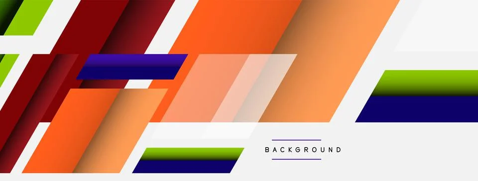 Background. Geometric diagonal square shapes and lines abstract composition Stockillustratie