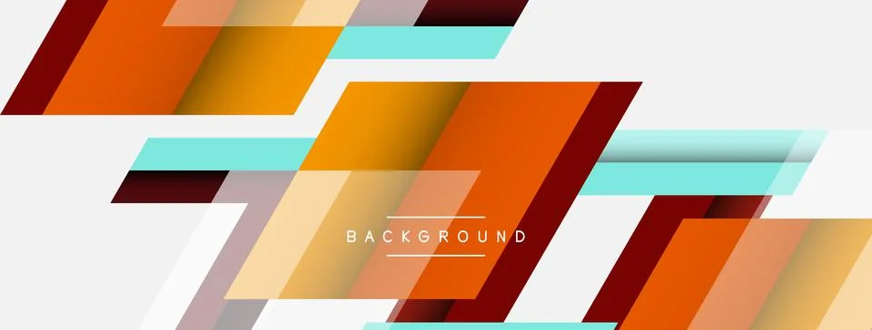 Background. Geometric diagonal square shapes and lines abstract composition Stockillustratie
