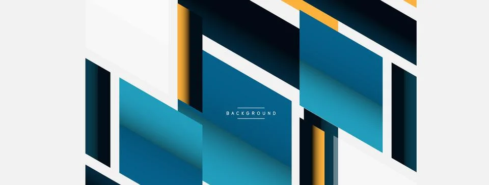 Background. Geometric diagonal square shapes and lines abstract composition 스톡 일러스트