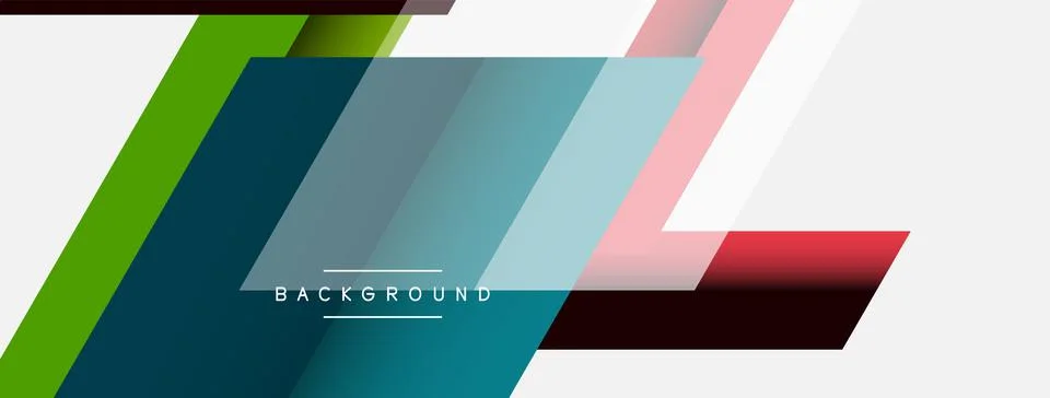 Background. Geometric diagonal square shapes and lines abstract composition Stockillustratie