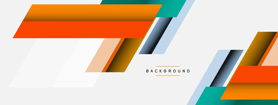 Background. Geometric diagonal square shapes and lines abstract composition イラスト素材