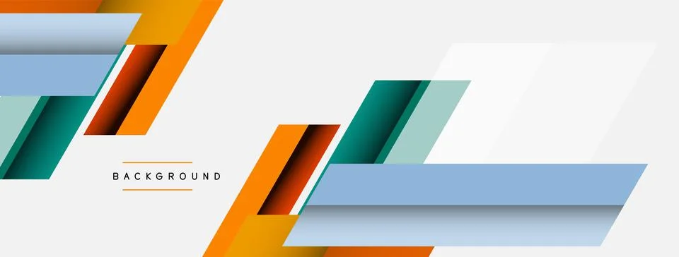 Background. Geometric diagonal square shapes and lines abstract composition 库存插图