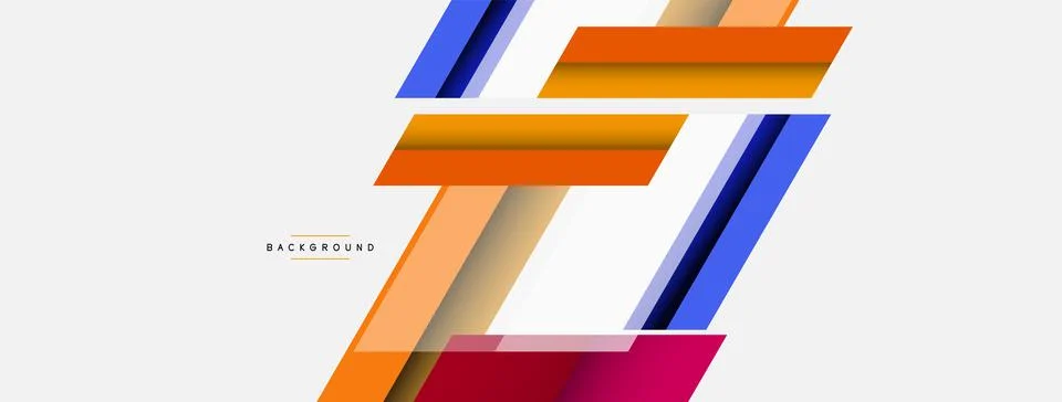 Background. Geometric diagonal square shapes and lines abstract composition 库存插图