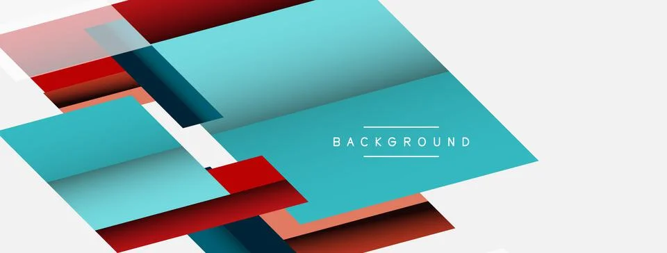 Background. Geometric diagonal square shapes and lines abstract composition イラスト素材