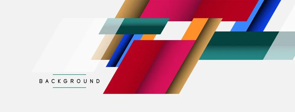 Background. Geometric diagonal square shapes and lines abstract composition Stockillustratie