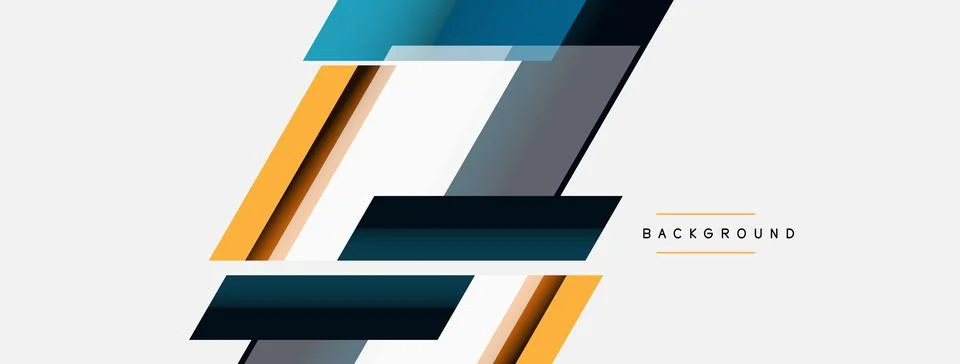 Background. Geometric diagonal square shapes and lines abstract composition Illustrazione stock