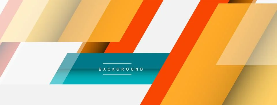 Background. Geometric diagonal square shapes and lines abstract composition Stock Illustration