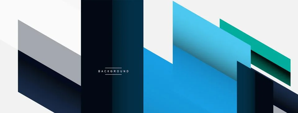 Background. Geometric diagonal square shapes and lines abstract composition Stock Illustration