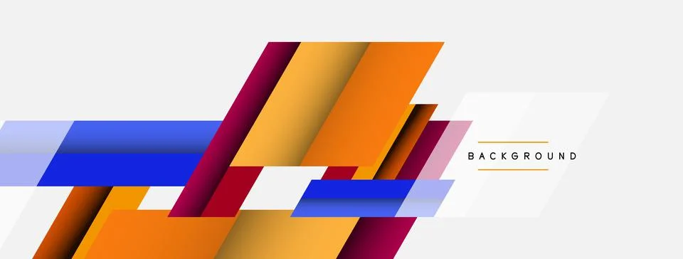 Background. Geometric diagonal square shapes and lines abstract composition Stockillustratie