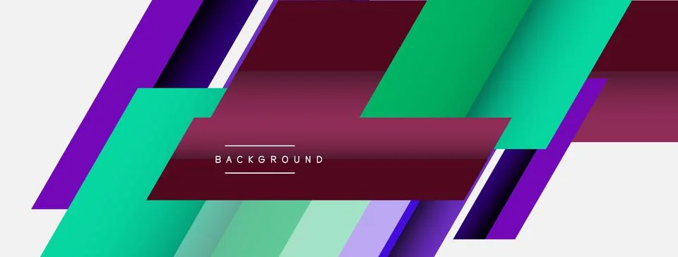 Background. Geometric diagonal square shapes and lines abstract composition Stock Illustration
