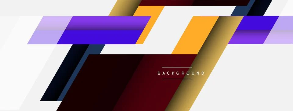Background. Geometric diagonal square shapes and lines abstract composition 库存插图