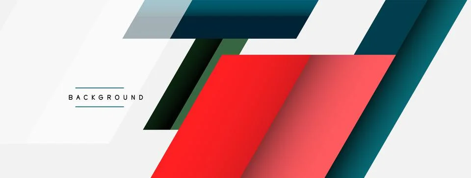 Background. Geometric diagonal square shapes and lines abstract composition Stockillustratie